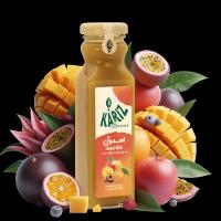 اسموتی شیشه ای انبه پشن فروت پرتقال سیب کاریز