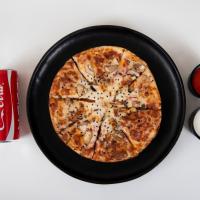 پیتزا مخلوط شاورما آمریکایی