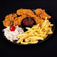 فیله مرغ استریپس سه تکه