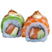 سوشی سالمون آووکادو رول