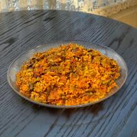 لوبیا پلو با گوشت تکه ای