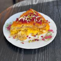 ته چین مرغ و بادمجان