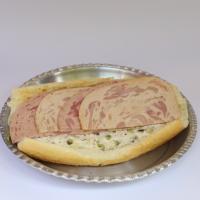 ساندويچ الويه ژامبون گوشت