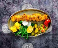 خوراک جوجه کباب زعفرانی