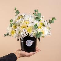 سطل گل ترحیم مشکی