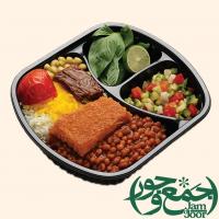 چلوخورشت قیمه بادمجان جمع و جور