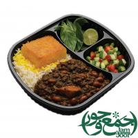 چلوخورشت قورمه سبزی جمع و جور