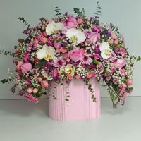 باکس گل اپرا پینک رز و ارکیده 
