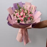 دسته گل باروک رز