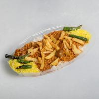 سینی مخصوص خورشت قیمه سیب زمینی سه نفره