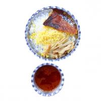 چلو خورشت قیمه سیب زمینی