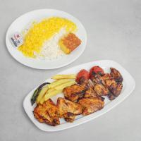 چلو جوجه کباب با استخوان