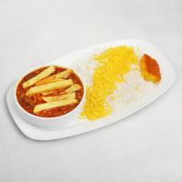 چلو خورشت قیمه سیب زمینی