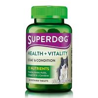 قرص مکمل پوست و مو سگ ویتابیوتیکس Vitabiotics Superdog Health & Vitality Supplement For Dogs بسته 60