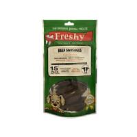تشویقی سوسیسی دنتال سگ با طعم گوشت فرشی Freshy Dental Beef Sausage بسته 15 عددی