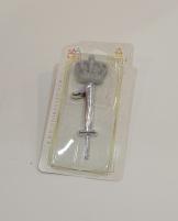 شمع عدد 1 نقره ای 