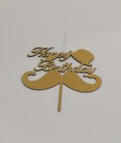 تاپر کلاه وسبیل  happy birthday 