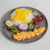 چلوجوجه کباب زعفرانی معمولی