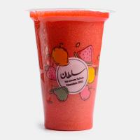 ترکیب آبمیوه توت فرنگی و انار (لیوانی)