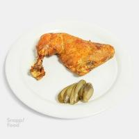 خوراک ران مرغ سرخ شده