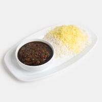 چلو خورشت قورمه سبزی