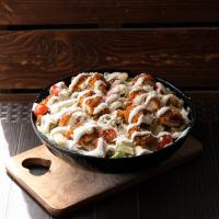 سالاد سزار با فیله مرغ سوخاری