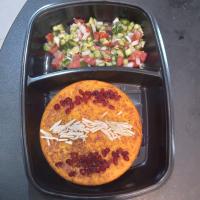ته چین گوشت و بادمجان با برنج زعفرانی