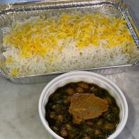 چلو خورشت قورمه سبزی