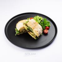 چاباتای مرغ و اسفناج