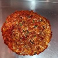 پیتزا قارچ و مرغ آمریکایی