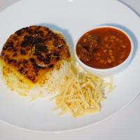 چلو خورشت قیمه سیب زمینی