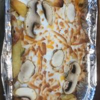 سیب زمینی قارچ و پنیر