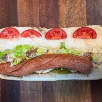 ساندویچ هات داگ قارچ و پنیر