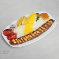 چلو کباب لقمه نگین دار (ظرف مایکروفری)