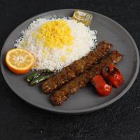 چلو کباب کوبیده مخصوص (دو سیخ)