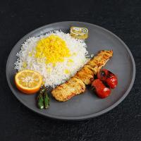 چلو جوجه کباب زعفرانی