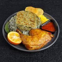 شوید پلو با مرغ