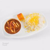 مینی چلو خورشت قیمه سیب زمینی (اقتصادی)