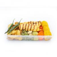 بشقاب سبزیجات با فیله مرغ