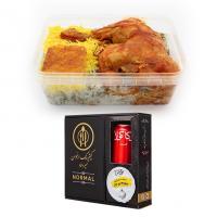 پک نرمال باقالی پلو با مرغ (ران)