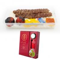 پک ویژه چلو کباب کوبیده دو سیخ