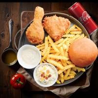 مرغ سوخاری دو تکه