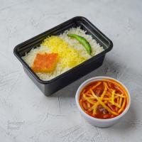 چلو خورشت قیمه سیب زمینی