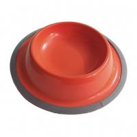 ظرف غذای استیل رنگی ساده سگ و گربه