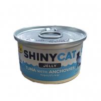 کنسرو گربه شاینی کت جیمکت ژله ماهی تن و آنچو ۷۰ گرمی
