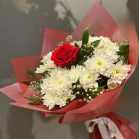 دسته گل داوودی تک رز