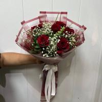 دسته گل رز 6 شاخه کد 68
