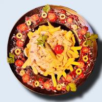 سيب زميني با سس الفردو