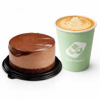 لته بزرگ و چیز کیک شکلاتی