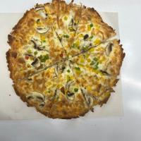 پیتزا قارچ و گوشت آمریکایی